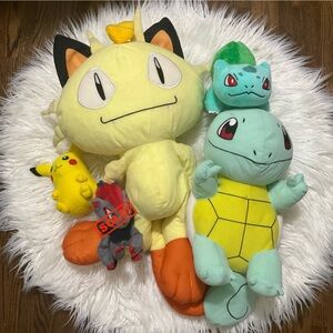 Official Pokemon Plush Bundle of 5 Nintendo Toy Factory